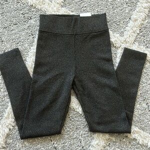 Express High Rise Black Sparkly Leggings